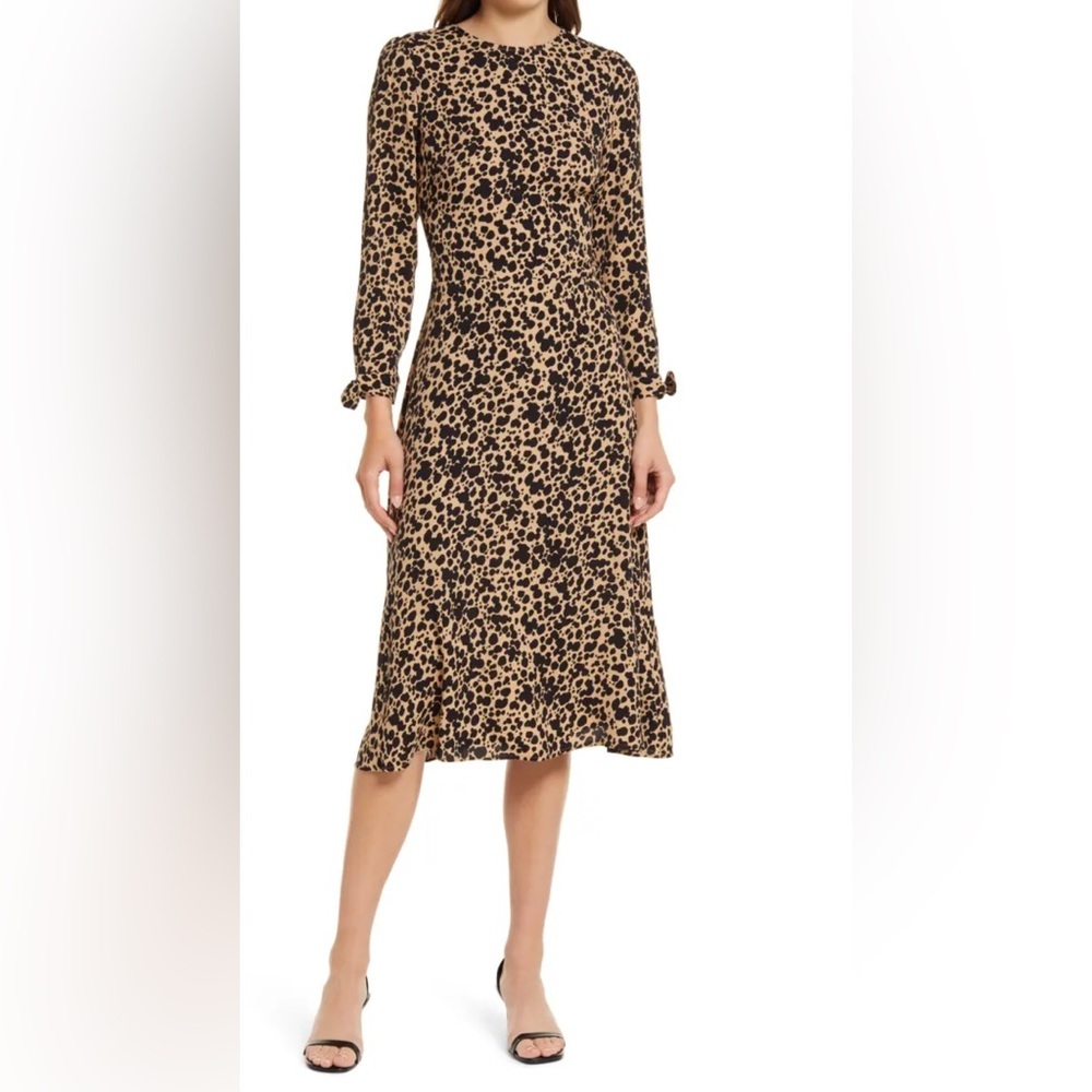 Reformation Port Dress in Leopard